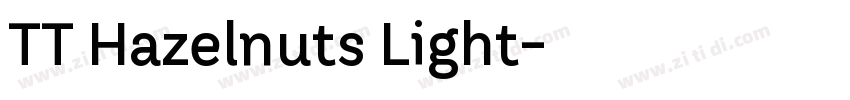 TT Hazelnuts Light字体转换